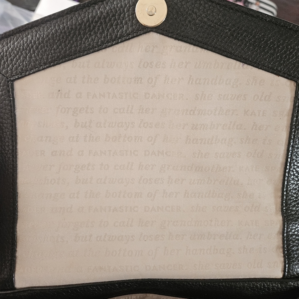 Kate Spade Spencer Court Adaire Convertible Leather Backpack Storybook Lining - Picture 10 of 17